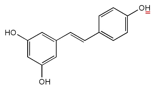 Molecola Resveratrolo