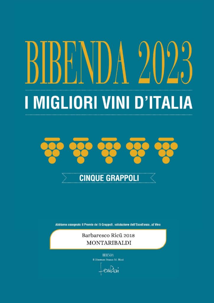 BIBENDA 2023 – BARBARESCO RICU 2018 CINQUE GRAPPOLI