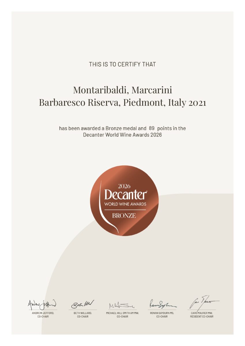 BARBARESCO DOCG RISERVA MARCARINI 2021 - Decanter World Wine Awards 2026 - BARBARESCO RISERVA MARCARINI 2021